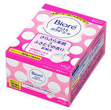 花王　ビオレ　さらさらパウダーシート　清潔感あふれるせっけんの香り　つめかえ用　(36枚)　詰め替え用　ボディシート　制汗シート