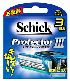 シック プロテクタースリー 替刃 (12個) カミソリ 髭剃り 3枚刃