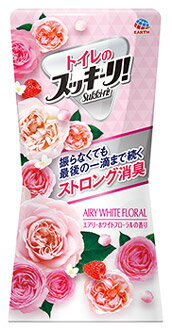 アース製薬　トイレのスッキーリ！　エアリーホワイトフローラルの香り　(400mL)　トイレ用　消臭・