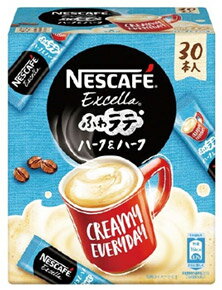 【★】　ネスレ ネスカフェ エクセラ ふわラテ ハーフ＆ハーフ (30本入) スティックコーヒー　※軽減税率対象商品