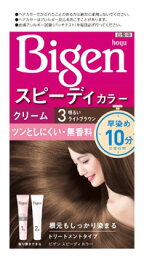 ホーユー　ビゲンスピーディカラー　クリーム　白髪用　【3　明るいライトブラウン】　無香料