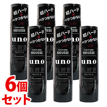 《セット販売》 ファイントゥデイ uno ウーノ スーパーハードムース (180g)×6個セット スタイリング ヘアムース