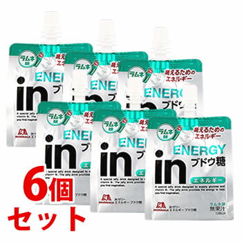 《セット販売》　森永製菓 inゼリー エネルギー ブドウ糖 (180g)×6個セット ゼリー飲料　※軽減税率対象商品