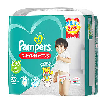 P&G　パンパース　卒業パンツ　ビッグサイズ　12〜22kg　男女共用　(32枚)　トイレトレーニング　【P＆G】
