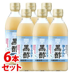 《セット販売》　ミツカン ヨーグルト黒酢 (500mL)×6本セット 希釈タイプ 機能性表示食品　※軽減税率対象商品