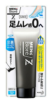 花王 メンズビオレZ さらさらフットクリーム 石けんの香り (70g) メンズ足用クリーム