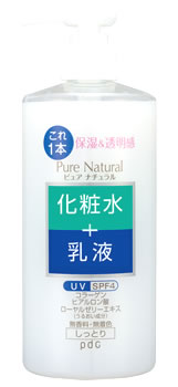 pdc ピュア ナチュラル エッセンスローション UV 大容量 (400mL) SPF4 化粧水 乳液