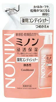 第一三共ヘルスケア ミノン 薬用 コンディショナー つめかえ用 (380mL) 詰め替え用　【医薬部外品】