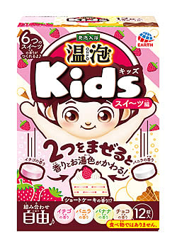 アース製薬 温泡 ONPO Kids スイーツ編 (12錠) 子供用 入浴剤のサムネイル