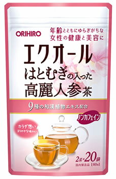 オリヒロ エクオールはとむぎの入った高麗人参茶 (40g) 