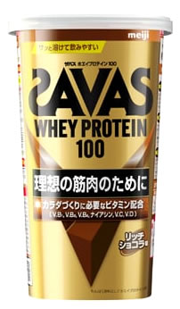 明治 ザバス ホエイプロテイン100 リッチショコラ味 (280g) プロテインパウダー SAVAS　※軽減税率対象商品 その1