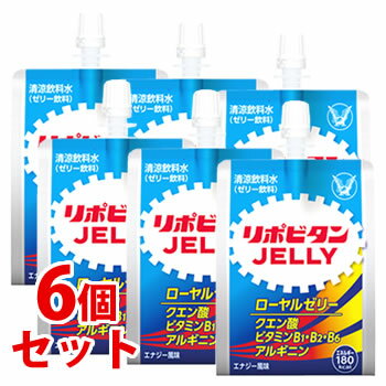 大正製薬 リポビタンゼリーc エナジー風味 (180g×6個) ゼリー飲料 ローヤルゼリー クエン酸 アルギニン　※軽減税率対象商品