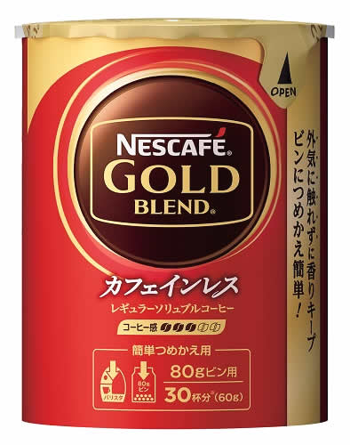 ネスカフェ ゴールドブレンド カフェインレス　コーヒー ネスレ ネスカフェ ゴールドブレンド カフェインレス エコ＆システムパック (60g) つめかえ用製品 バリスタに使用できるカートリッジ　※軽減税率対象商品