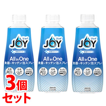 《セット販売》　P&G ジョイ ミラクルクリーン 泡スプレー 微香タイプ つけかえ用 (300mL)×3個セット 付け替え用 食器用洗剤　