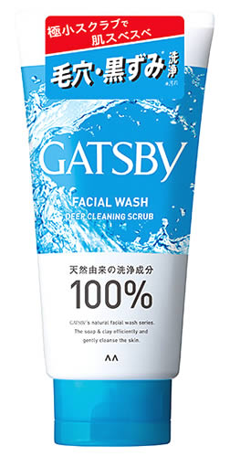 マンダム ギャツビー フェイシャルウォッシュ ディープクリーニングスクラブ 130g メンズ洗顔料 洗顔フォーム