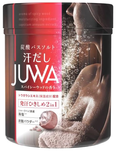 白元アース 汗だし JUWA スパイシーウッドの香り (500g) 入浴剤 バスソルト 白元アース 汗だし JUWA スパイシーウッドの香り (500g) 入浴剤 バスソルト