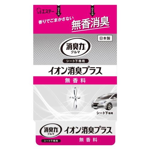 エステー クルマの消臭力 シート下専用 イオン消臭プラス 無香料 (200g) 消臭力 車用消臭芳香剤