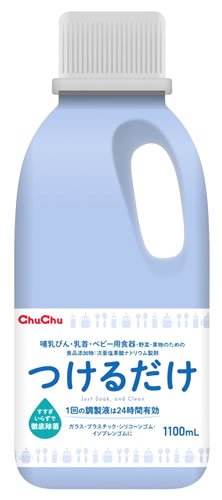 ジェクス チュチュ つけるだけ (1100mL) 哺乳びん 乳首 ベビー用食器 徹底除菌 洗浄剤 食品添加物：次亜塩素酸ナトリウム製剤