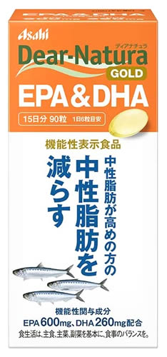 リニューアルに伴いパッケージ・内容等予告なく変更する場合がございます。予めご了承ください。 名　称 ディアナチュラ　ゴールド　EPA＆DHA 内容量 90粒(15日分) 特　徴 ◆機能性関与成分 EPA 600mg、DHA 260mg配合 ...