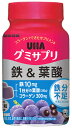 UHA味覚糖 グミサプリ 鉄＆葉酸 30日分 (60粒) サプリメント　※軽減税率対象商品