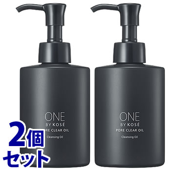 《セット販売》 クレンジング オイル コーセー ONE BY KOSE ポアクリア オイル (180mL)×2個セット 毛穴ケア メイク落とし 毛穴 黒ずみ 角栓 溶かす 毛穴洗浄 ワンバイコーセー 植物由来 美容成分【送料無料】 【smtb-s】