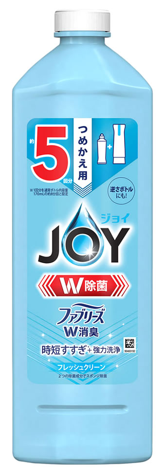 P&G 除菌ジョイ コンパクト ファブリーズW消臭 フレッシュクリーン つめかえ用 特大 (670mL) 詰め替え..