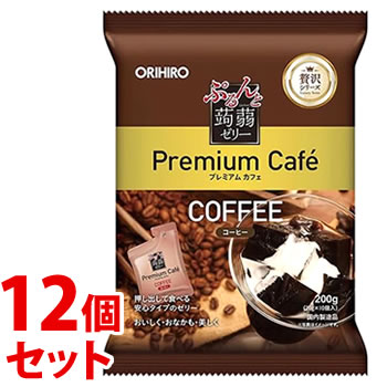 【特売】　《セット販売》　オリヒロ ぷるんと蒟蒻ゼリー プレミアムカフェ コーヒー (20g×10個)×12個セット こんにゃくゼリー　※軽減税率対象商品