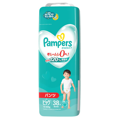 P&G パンパース さらさらケア パンツ スーパージャンボ ビッグサイズ 12-22kg 男女共用 (38枚) パンツタイプおむつ　…