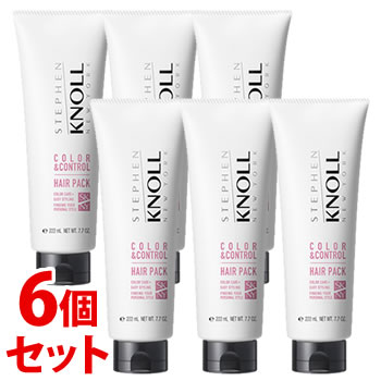 《セット販売》　コーセー スティーブンノル カラーコントロール ヘアパック W (220g)×6個セット 洗い流すヘアトリートメント カラーケア　【送料無料】　【smtb-s】