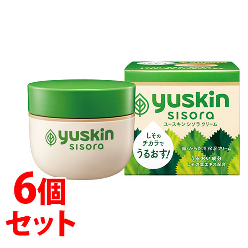 リニューアルに伴いパッケージ・内容等予告なく変更する場合がございます。予めご了承ください。 名　称 《セット販売》　ユースキン　シソラ　クリーム 内容量 110g×6個 特　徴 ◆うるおい成分しその葉エキス配合の、顔・からだ用保湿クリーム（ボトル） ◆低刺激でベタつかない、白色の保湿クリームです。 ◆外部刺激に敏感なピリピリ肌にうるおいを与え、バリア機能をサポートします。 ◆さらっとなめらかなクリームが、すーっとなじんで、しっとり。うるおってすべすべな肌へ導きます。 ◆さらっとした使用感と、しっとりとしたカバー力を実現したバランスエモリエント処方（皮膚を保護するオイル成分をバランス良く配合） ◆のびが良いので全身に塗りやすい。 ◆お家でしっかりケアできるボトルタイプです。 効能・効果 肌荒れ、荒れ性、皮ふにうるおいを与える、皮ふを保護する、皮ふの乾燥を防ぐ、かみそりまけを防ぐ、日やけ・雪やけ後のほてりを防ぐ 成　分 ■有効成分：トコフェロール酢酸エステル、グリチルリチン酸二カリウム、イソプロピルメチルフェノール その他の成分：ステアリン酸、パルミチン酸、ベヘニルアルコール、パルミチン酸セチル、デカメチルシクロペンタシロキサン、イソステアリン酸、ジペンタエリトリット脂肪酸エステル（2）、自己乳化型モノステアリン酸グリセリル、モノステアリン酸ソルビタン、モノステアリン酸ポリエチレングリコール、ポリオキシエチレンメチルグルコシド、アクリル酸ナトリウム・アクリロイルジメチルタウリン酸ナトリウム共重合体／イソヘキサデカン／ポリソルベート80、トリメチルグリシン、濃グリセリン、1．3-ブチレングリコール、パラベン、シソエキス（2）、アルモンドエキス、グリセリン、油溶性カモミラエキス、トリ（カプリル・カプリン酸）グリセリル、精製水 使用方法 顔・全身の保湿ケアに、適量を清潔な肌にのばしてください。 ・ 敏感な肌のケアに ・ 洗顔後に ・ お風呂上がりに 区　分 医薬部外品/保湿クリーム/原産国　日本 ご注意 ■ 使用上の注意 ● お肌に異常が生じていないかよく注意して使用してください。 ● お肌に異常があるとき、または合わないときは、ご使用をおやめください。 ● 使用中や使用後、または直射日光にあたって、赤み・はれ・かゆみ・刺激・色抜け（白斑等）や黒ずみ等の異常があらわれたときは、ご使用を中止し、皮膚科専門医等へのご相談をおすすめします。 ● 目に入らないようにご注意ください。万一、目に入った場合はすぐに洗い流してください。 ■ 保管上の注意 ● 直射日光をさけ、なるべく涼しい所にキャップをきちんとしめて保管してください。 ● お子様の手の届かない所に保管してください。 ● 他の容器に入れ替えないでください。（誤用の原因になったり、品質が変わることがあります。） ● 使用期限を過ぎた製品は、使用しないでください。 ◆本品記載の使用法・使用上の注意をよくお読みの上ご使用下さい。 販売元 ユースキン製薬株式会社　川崎市川崎区貝塚1-1-11お問合せ先　お客様相談室　電話：0120-22-1413 広告文責 株式会社ツルハグループマーチャンダイジング カスタマーセンター　0852-53-0680 JANコード：4987353270112