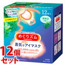 《セット販売》 花王 めぐりズム 蒸気でホットアイマスク 森林浴の香り (12枚)×12個セット