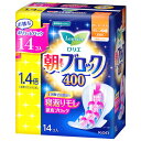 花王 ロリエ 朝までブロック ボリュームパック 400 特に多い夜用 40cm 羽つき (14コ入) 生理用ナプキン 【医薬部外品】