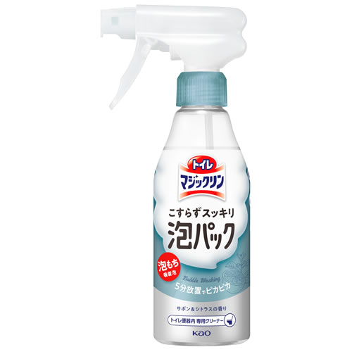 　花王 トイレマジックリン こすらずスッキリ泡パック サボン＆シトラスの香り 本体 (300mL) トイレ用合成洗剤