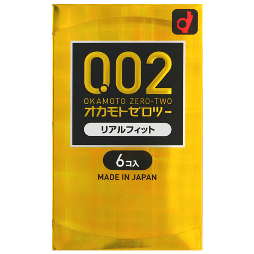 オカモト オカモトゼロツー リアルフィット (6個) コンドーム スキン クリア　【管理医療機器】