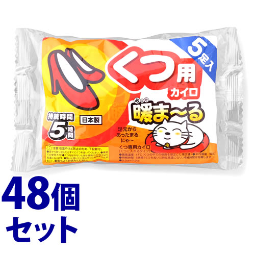 《セット販売》　アイリスオーヤマ 暖まーる くつ用カイロ (5足入)×48個セット あったまーるカイロ くつ専用カイロ 使い捨てカイロ くつに入れるタイプ　【送料無料】　【smtb-s】