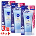 【特売】　《セット販売》　花王 ニベアUV ウォーターエッセンスEX (80g)×3個セット SPF50+ PA++++ 顔・からだ用 日やけ止めエッセンス