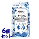 《セット販売》　マンダム GATSBY ギャツビー フェイシャルペーパー アイスタイプ せっけんの香り 徳用タイプ (42枚)×6個セット 男性用 洗顔シート