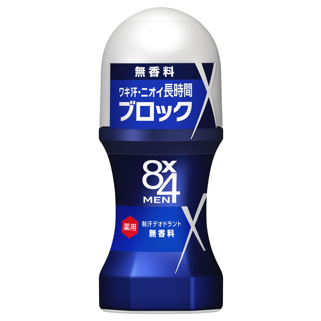 　花王 8×4 エイトフォー MEN ロールオン 無香料 (60mL) 男性用 メンズ用 制汗デオドラント剤　