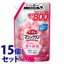 《セット販売》 花王 トイレマジックリン 消臭・洗浄スプレー 香り消臭 エレガントローズの香り つめかえ用 (800mL)×15個セット 詰め替え用 【送料無料】 【smtb-s】(3)
