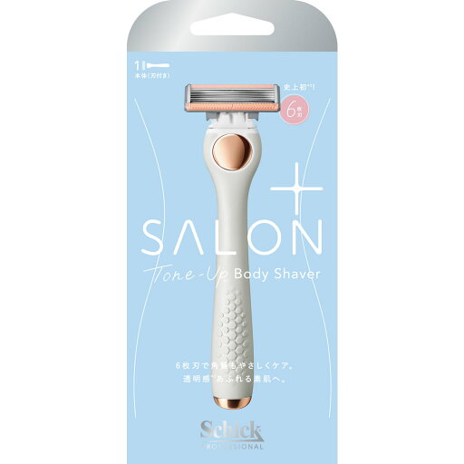 シック サロンプラス トーンアップ ボディシェーバー ホルダー 刃付き (1個) 女性用シェービング カミソリホルダー 本体 Schick シック サロンプラス トーンアップ ボディシェーバー ホルダー 刃付き (1個) 女性用シェービング カミソリホルダー 本体 Schick