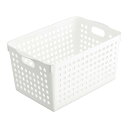 イノマタ化学 ストックバスケット ディープ ホワイト (1個) 小物収納バスケット(3)