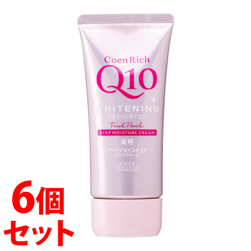 《セット販売》 コーセーコスメポート コエンリッチ 薬用ホワイトニング ハンドクリーム もぎたてピーチ (80g)×6個セット 【医薬部外品】 《セット販売》 コーセーコスメポート コエンリッチ 薬用ホワイトニング ハンドクリーム もぎたてピーチ (80g)×6個セット 【医薬部外品】