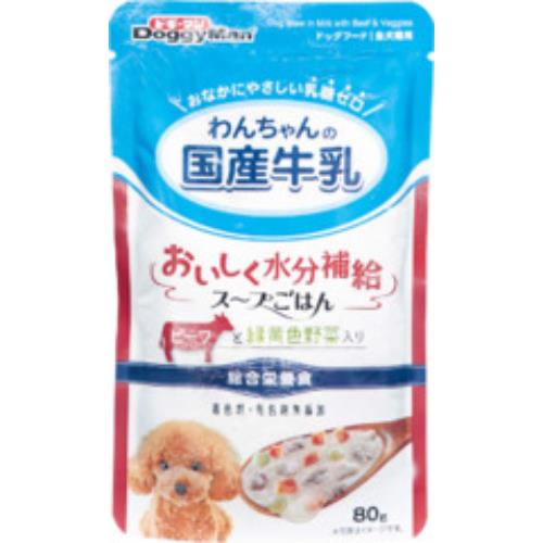 Rakuten - ドギーマンハヤシ わんちゃんの国産牛乳スープごはん　ビーフと緑黄色野菜入り80g