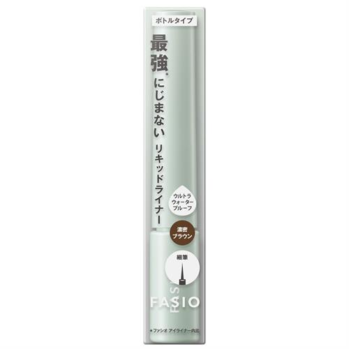 コーセー ファシオ　にじまない　リキッドアイライナー　＃002 オーガニック成分 こすれに強い tsuruha-10111275 ツルハドラッグ パッケージ画像