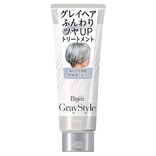 ホーユー ビゲン　グレイスタイル　グレイケアトリートメント　つやめきシルバー　グレイヘア専用 カラートリートメント ほんのり