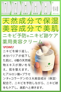 クリームニキビ跡大人ニキビ吹き出物メンズ女性脂性肌薬用ニキビケア50g