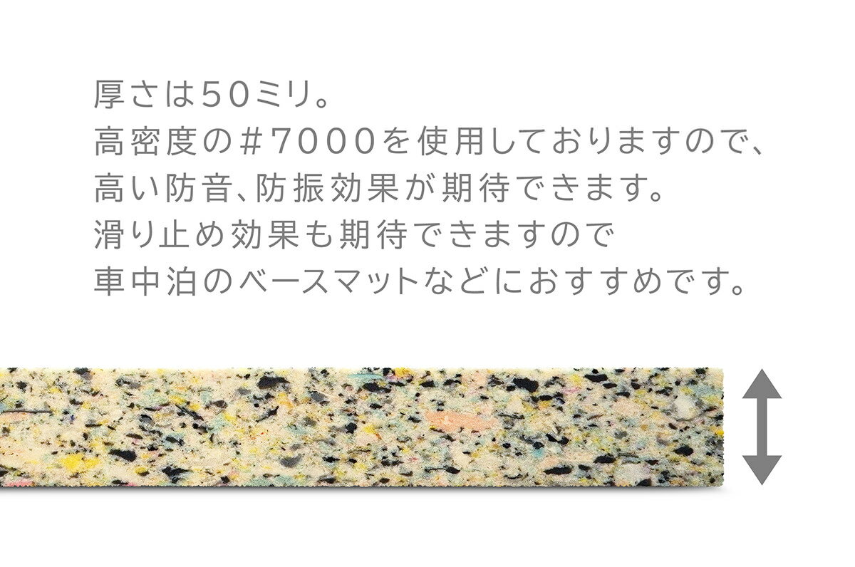 チップウレタン ベースマット 約50×500×500mm DIY用 工作用 スポンジ 日本製 高品質 緩衝材 制振材 防振材 防音材 お昼寝マット 体操マット プレイマット ウレタンチップモールド 5cm 5センチ 50ミリ 50cm 50センチ 500ミリ 3