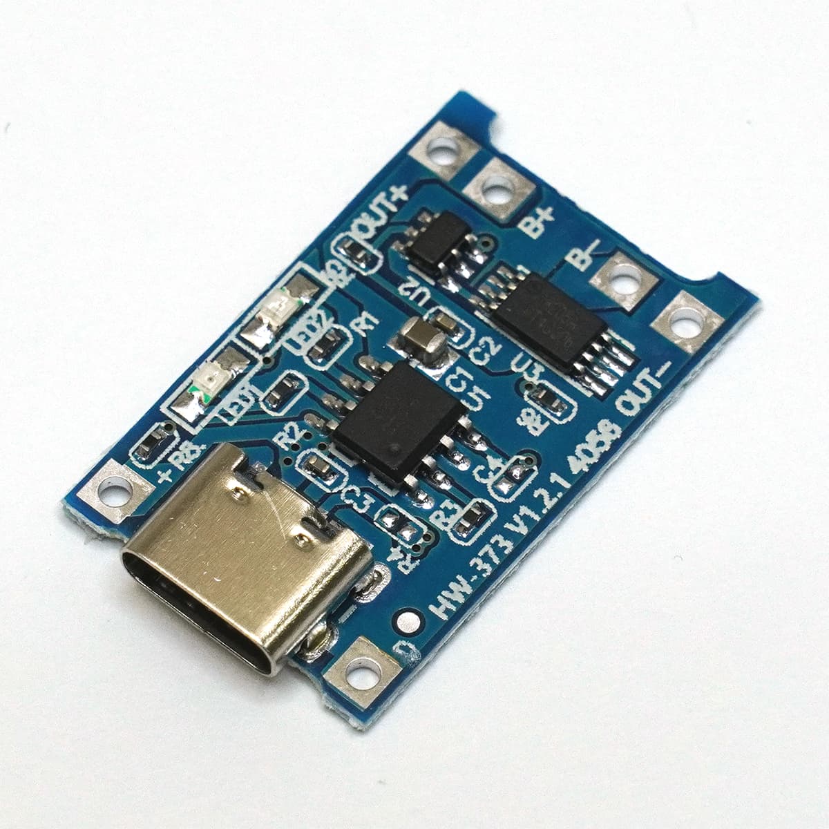 TP4056 3.7V リチウムイオン電池 充電モジュール 保護回路付き USB Type-C タイプC 18650 リポバッテリー リチウムポリマー 充電器 電子工作 DIY 補修部品 1個 2個 3個 4個 5個 セット
