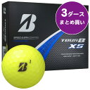 ブリヂストン　2024　ツアーB　XS　ゴルフボール　（イエロー）　［3ダースまとめ買い 36球入り］