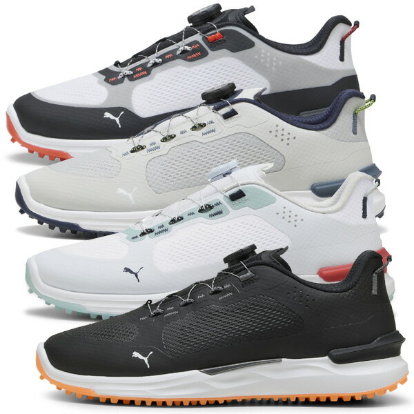 メンズ プーマ 2025 イグナイト エレベート X DISC 310724 スパイクレス ゴルフシューズ 男性用 珍しい おしゃれ おすすめ 人気
